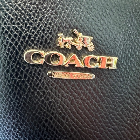 Authentic‎ Coach Ava Tote Large Black & Cream with Python Embossed Details - Picture 12 of 16